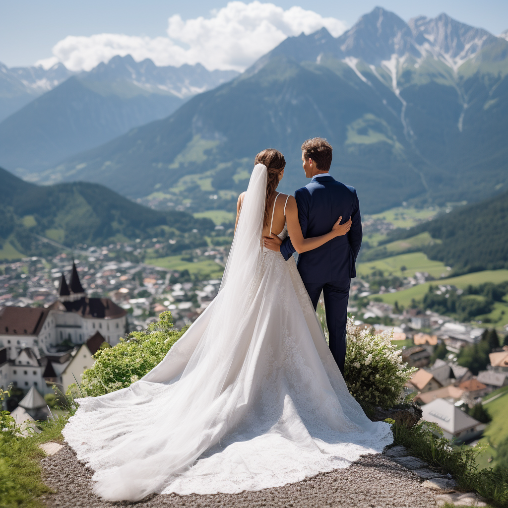 Alpen-Hochzeitsfotos Tirol