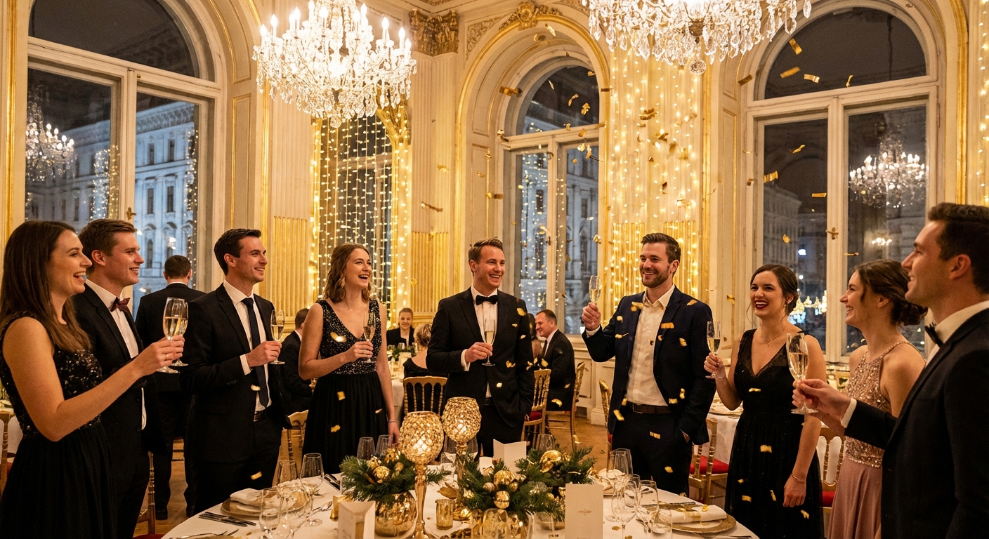 Silvester Party planen — Location, DJ & Catering