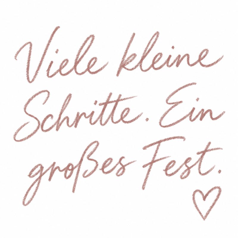 Viele kleine Schritte. Ein großes Fest.