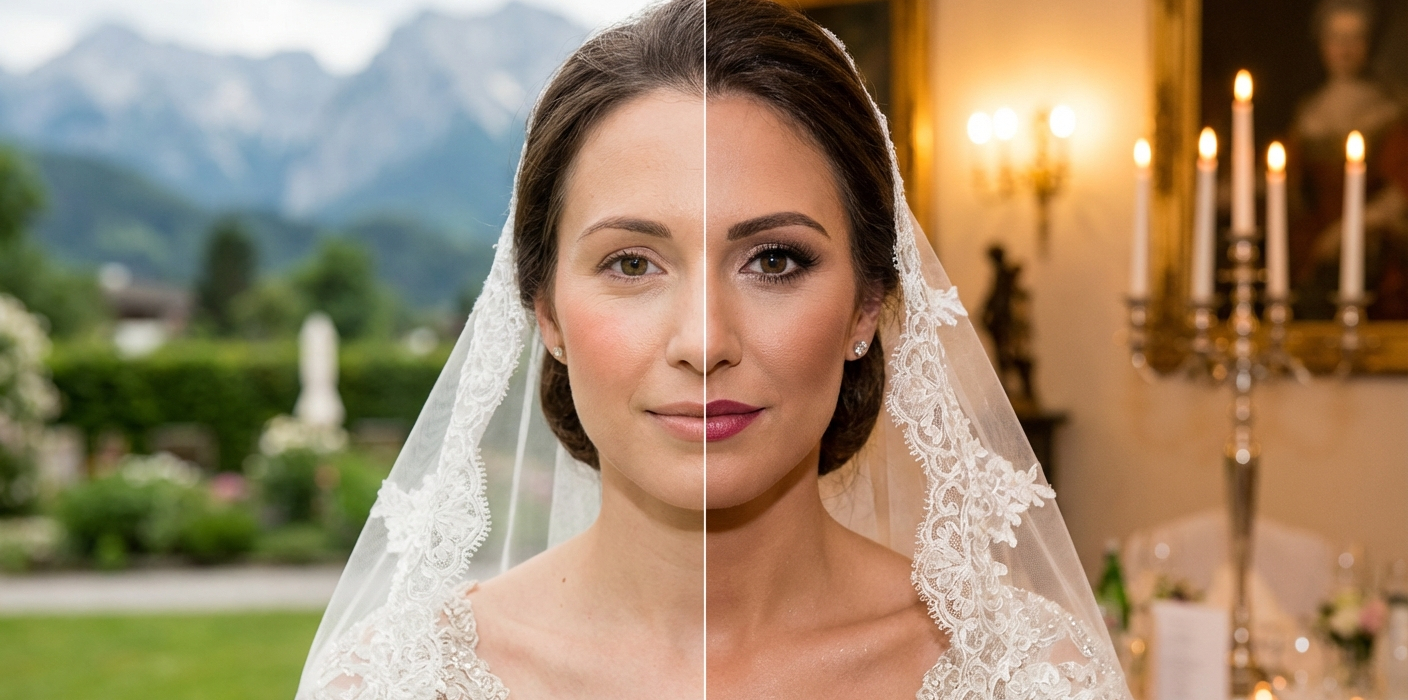 Den perfekten Hochzeits-Make-up-Stil finden - Event-Planung Österreich