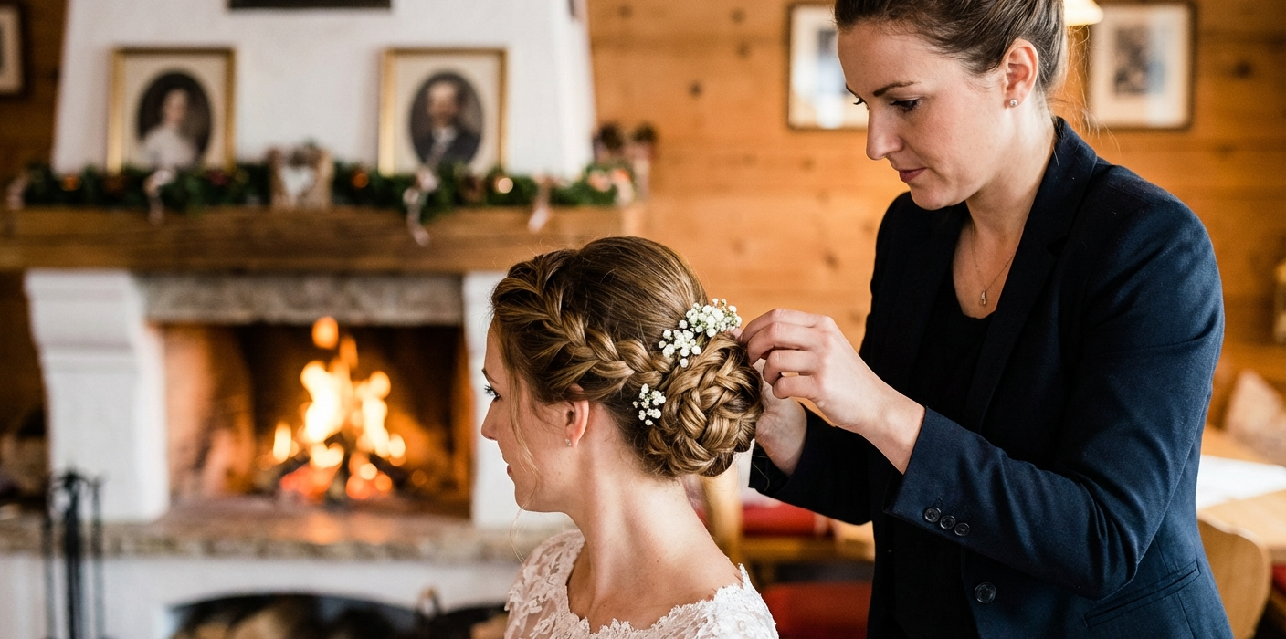 Die schoensten Winter-Hochzeitsfrisuren: Inspiration und Tipps - Event-Planung Österreich
