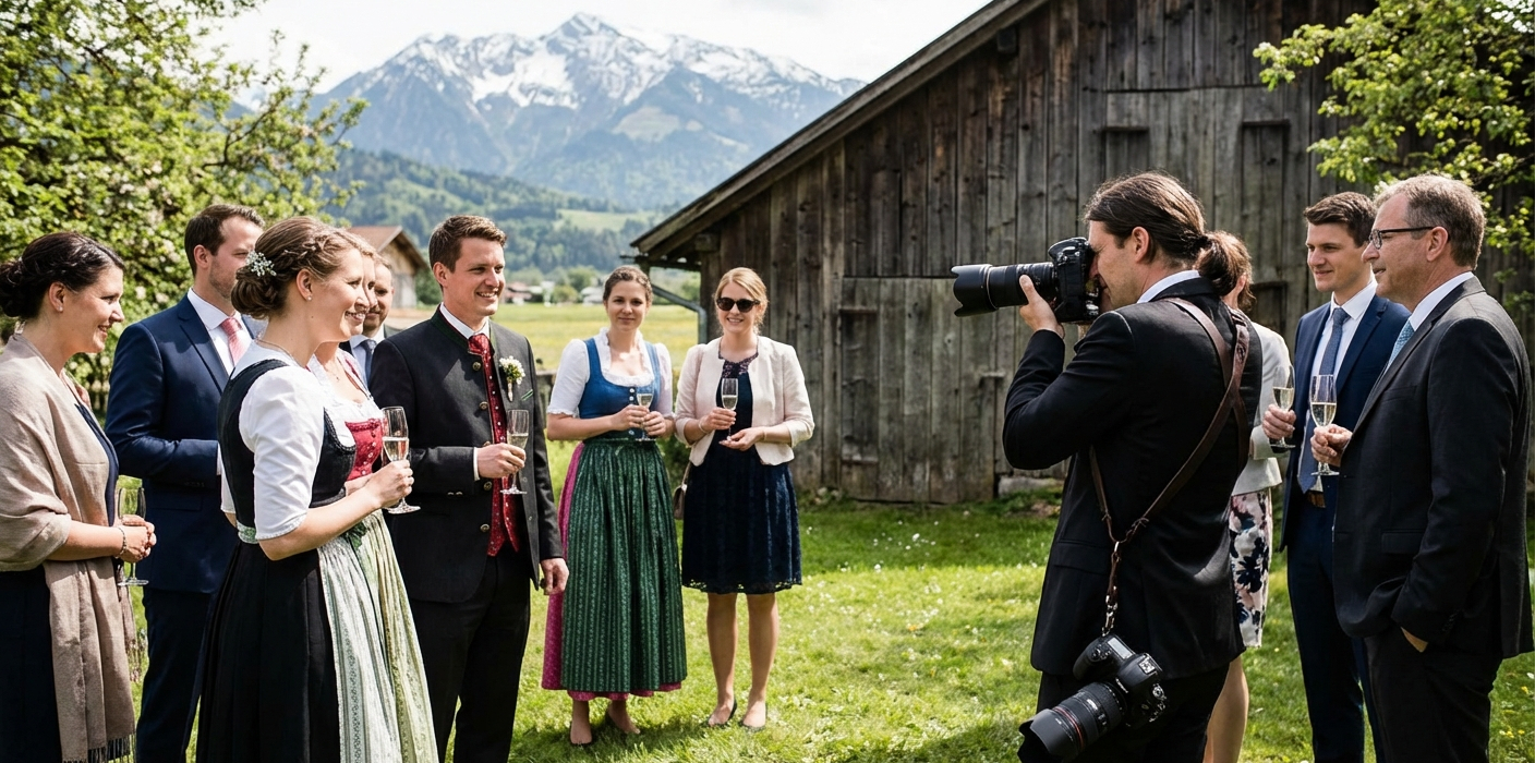 Hochzeitsfotografie-Services und Preise in Vorarlberg, Österreich