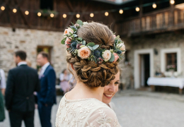 Hochzeitsfrisuren mit Blumen: Die romantischsten Looks