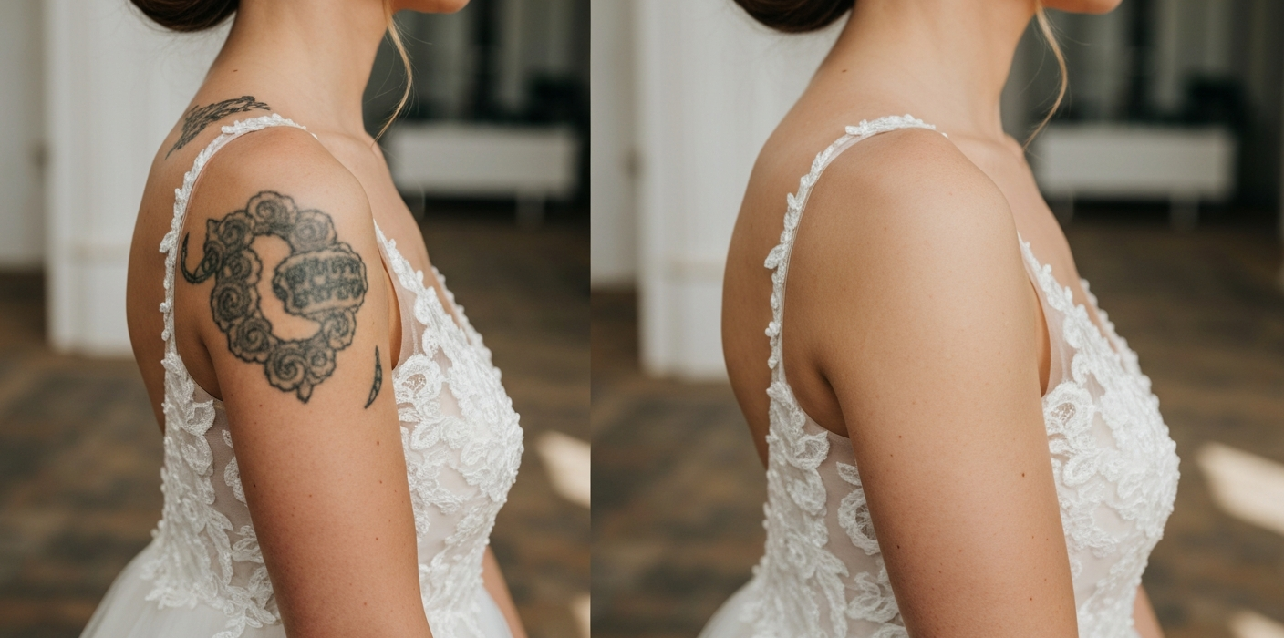 Tattoos abdecken <a href="/ideas/haar-extensions-hochzeit-ratgeber" class="blog-interlink" title="Haar-Extensions für die Hochzeit: Der komplette Ratgeber">für die Hochzeit:</a> So gelingt es perfekt