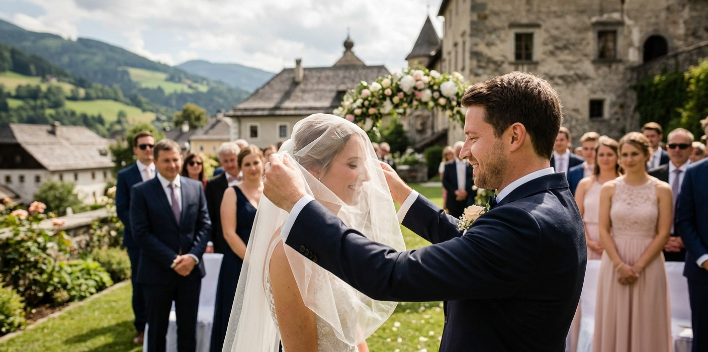 Brautschleier-Arten: Welcher Stil passt zu dir? - Event-Planung Österreich