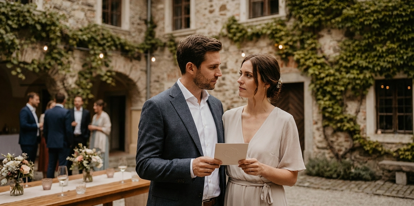 Wie Sie Ihre Ankündigung zur Verschiebung der Hochzeit bekannt geben