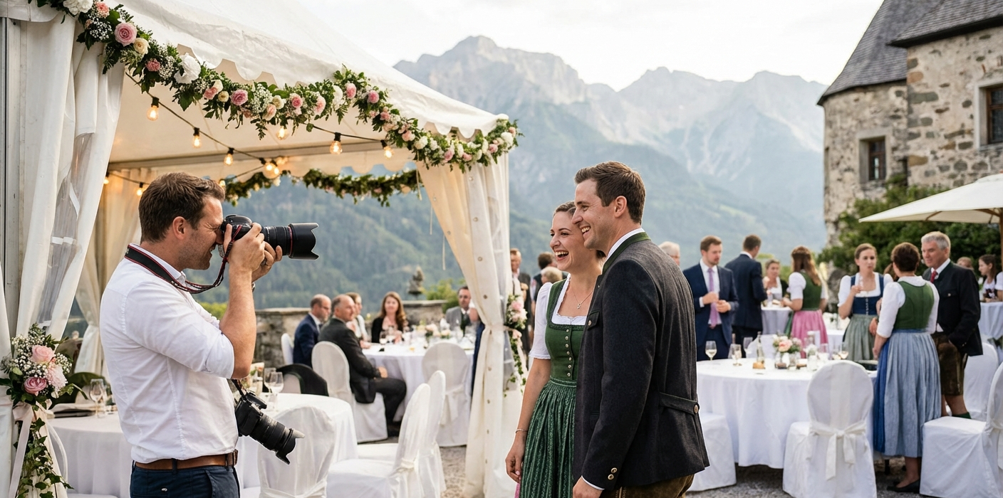 Hochzeitsfotografie-Services und Preise in Tirol, Österreich - Event-Planung Österreich